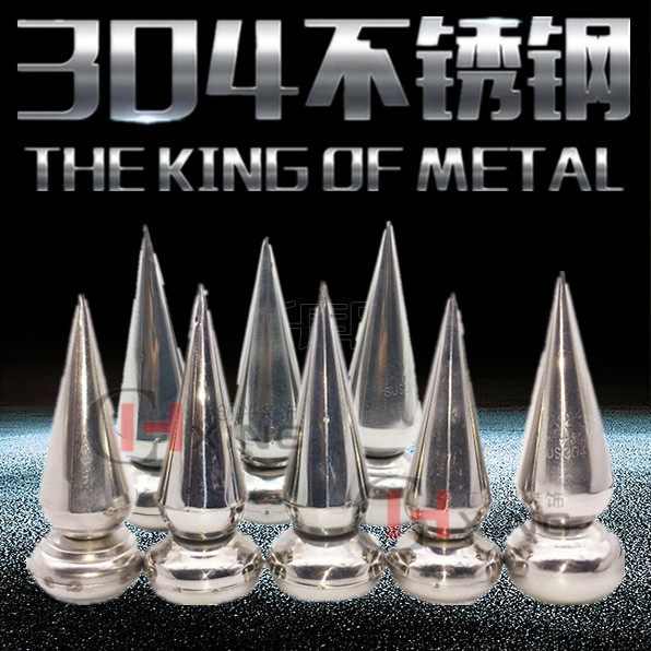 304# 201 square hole stainless steel decorative gun head boutique with seat conical pointed fence guardrail accessories anti-climbing wall