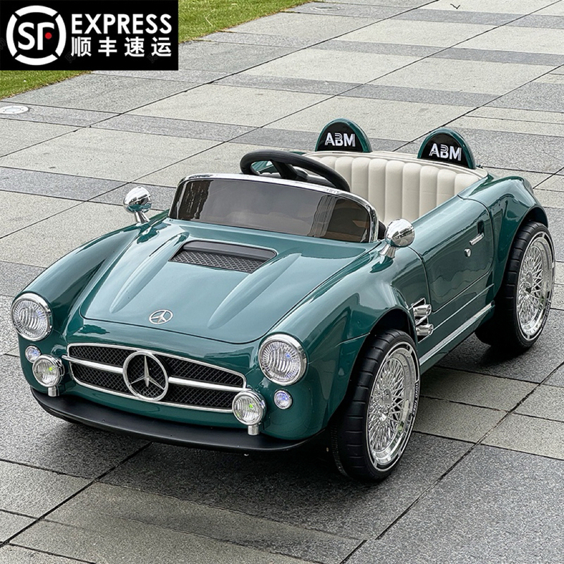 New Model Children's Electric Car, Four-Wheel Vehicle for Boys and Girls, Baby Remote Control Toy Car, Rideable Classic Car