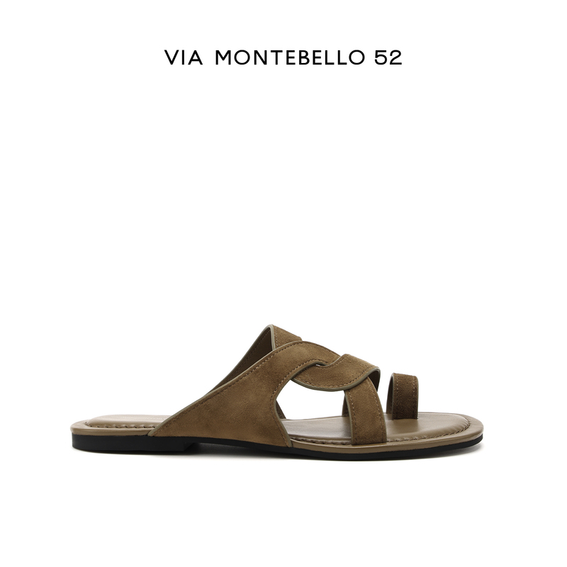 Vm52 Original Design Cora Cross-Strap Irregular Upper Flat Genuine Leather Open-Toe Summer Fashion Sandals Slippers Vm52 Original Design Cora Cross-Strap Irregular Upper Flat Genuine Leather Open-Toe Summer Fashion Sandals Slippers