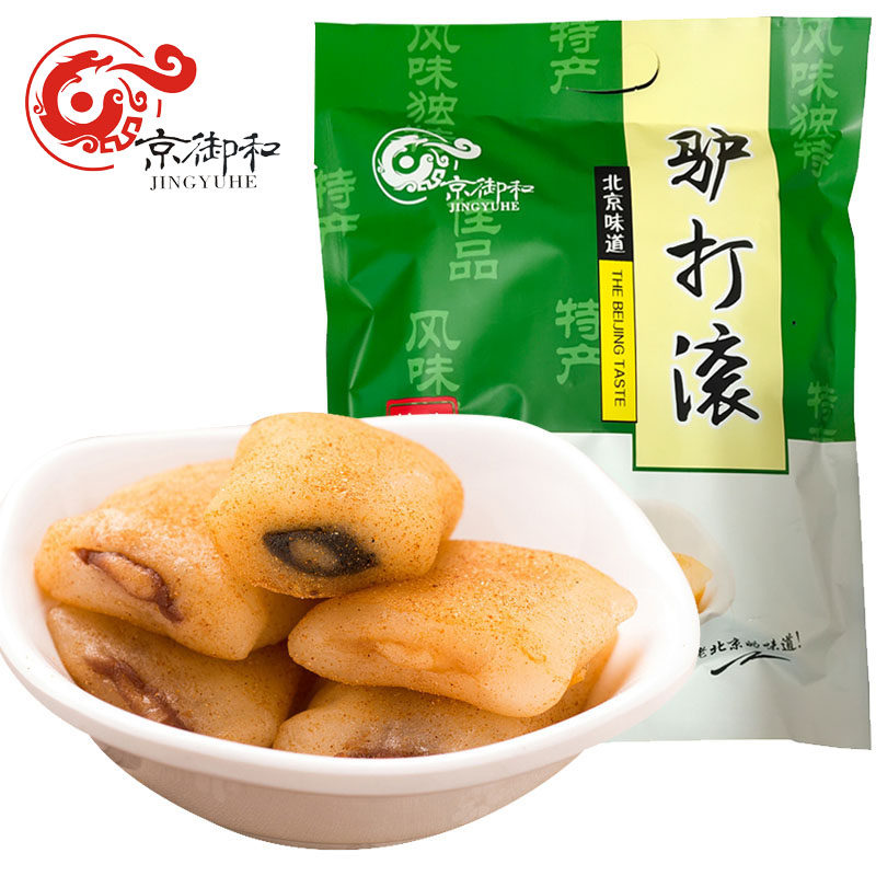 Old Beijing Special capital and donkey to roll glutinous rice cake 500g Sesame Sweet Potato glutinous rice Glutinous Rice Cake rice cake Glutinous Rice Cake Rice Cake Bean Paste