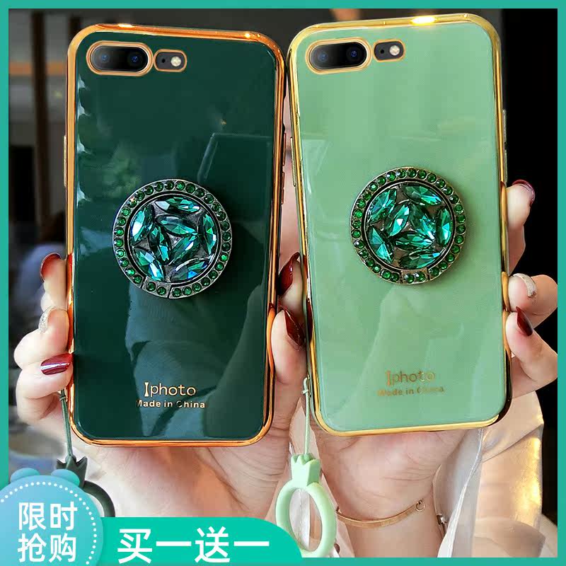 Applicable to Apple 8plus mobile phone protective shell new iphone7 vibrato with the same paragraph 8 tide brand 6s silicone 7plus male and female net red 6splus all-inclusive anti-fall 6p creative 6 couples