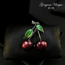 Exquisite high - grade cherry chest - blossom male and female brooch needle button knife sweater accessories 371