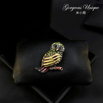 Smart goddess owl breast needle High - grade retro luxury breast temperament Korea pin atmospheric accessories 367