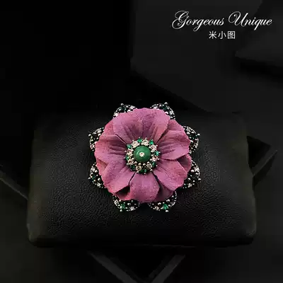 Retro flower scarf buckle shawl buckle high-end brooch corsage men's and women's accessories pin 375