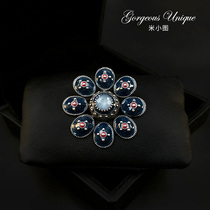 861 retro elegant flower brooch high-grade Lady corsage decorative pin accessories