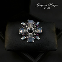 818 exquisite elegant retro brooch upscale ladies big corsage pin Blazer Blazer scarf atmospheric accessories