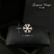 590 limited edition copper-inlaid ultra-glitter snowflake pin mini anti-exposure small brooch sweater cardigan pin accessories