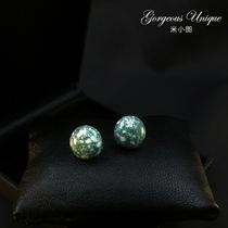 349 French tea break skirt neckline anti-gloss brooch buckle natural turquoise small clasp retro high-grade mini brooch