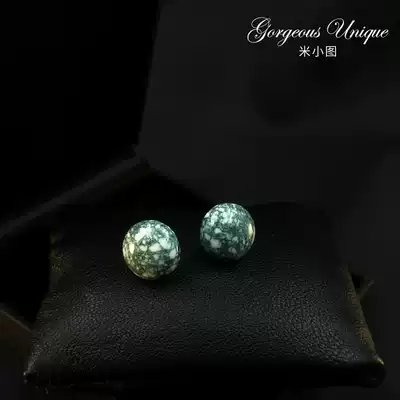 349 French coffee break skirt neckline anti-slip brooch buckle Natural turquoise small buckle needle retro high-end mini brooch