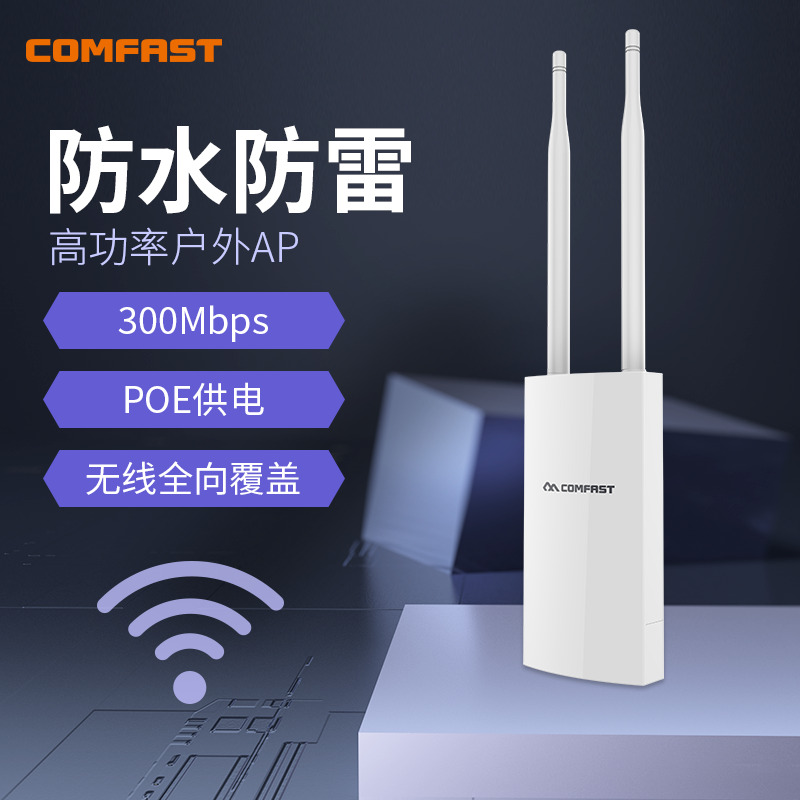 COMFAST EW71 EW72 Outdoor Router High Power 1200M Wireless AP Outdoor Wireless WIFI All-directional Coverage 5G Engineering Base Station POE Scenic Campus No