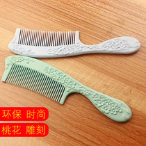 Environmentally friendly Combs anti-static and durable peach blossom carving folds long hair combs household portable fashion Combs