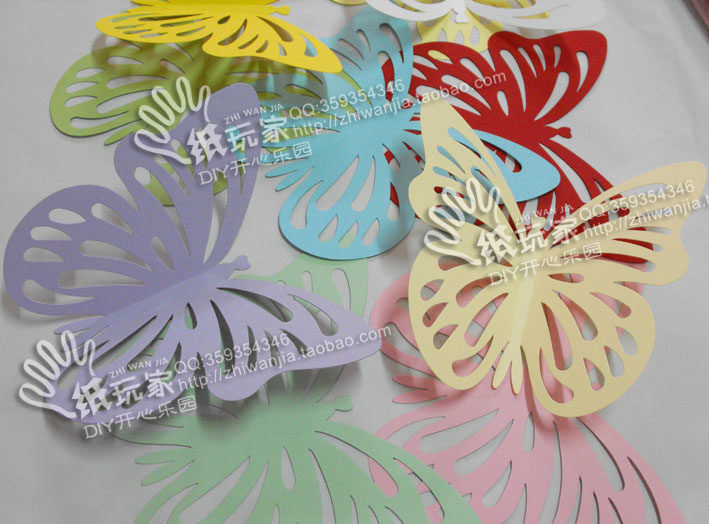 Wedding products wedding decoration photography props background arrangement large paper - cut paper paper - cut 20 cm butterfly