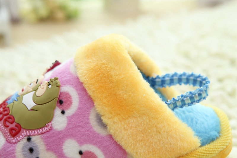 Pantoufles enfants en suède pour hiver - Ref 1021076 Image 10