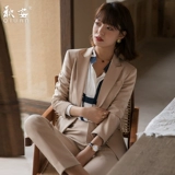 Комплект, модный осенний пиджак классического кроя для отдыха для работы, в корейском стиле