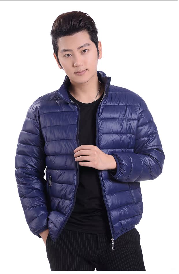 Mùa đông mới trung niên nam áo lụa tơ tằm cha trung niên trẻ và trung niên xuống quần áo độn bông áo khoác nam cao cấp
