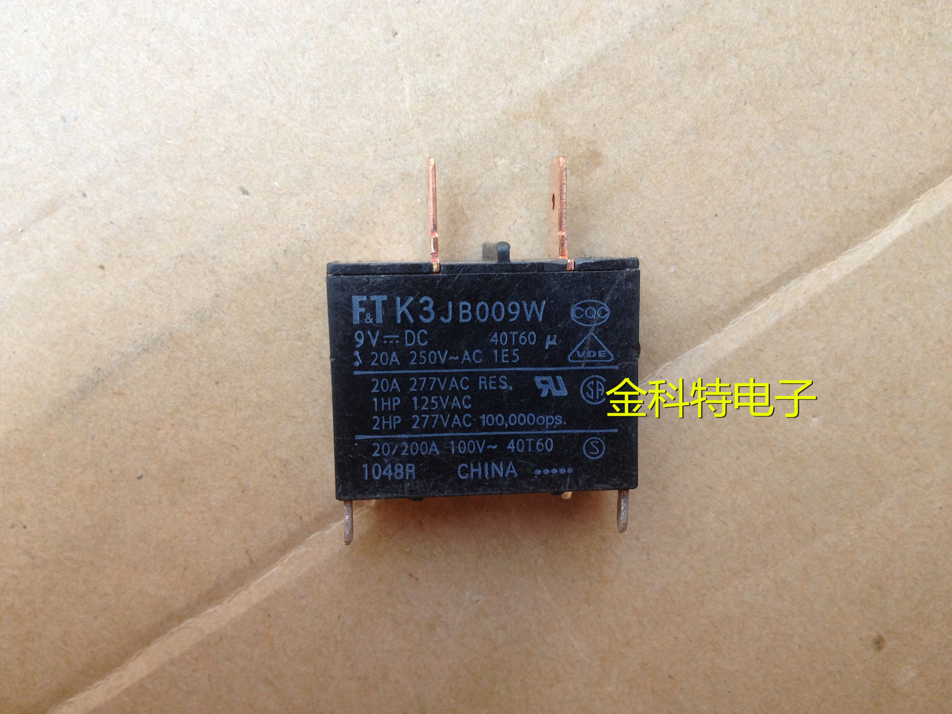New original FTR-K3JB009W K3JB009W 9VDC 20A 4 feet