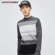 Dưới kệ | Jack Jones mùa thu nam với len sọc màu kết hợp áo len cổ tròn | 217425513 áo  nam