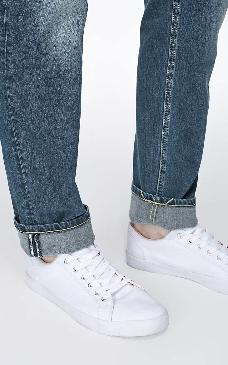 Dưới Quần áo nam mùa thu và mùa đông của Jack Jones Lycra mặc quần jeans thoải mái JO | 217432511 thời trang nam