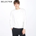 Dưới kệ | Xu hướng cổ tròn bằng vải cotton trơn, áo len nam serry S | 41734D507 hoodie đẹp Áo len
