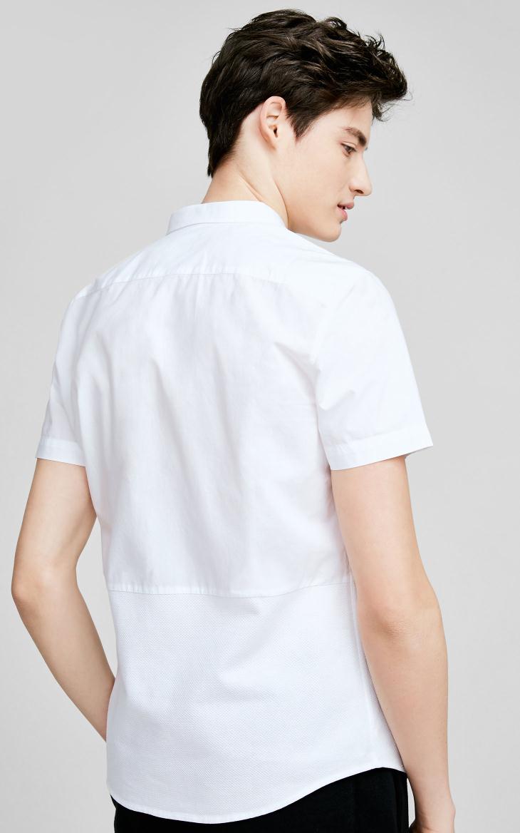 [3 miễn phí 1] CHỌN Slade cotton khâu áo sơ mi ngắn tay thông thường C | 417204543 áo sơ mi trắng nam