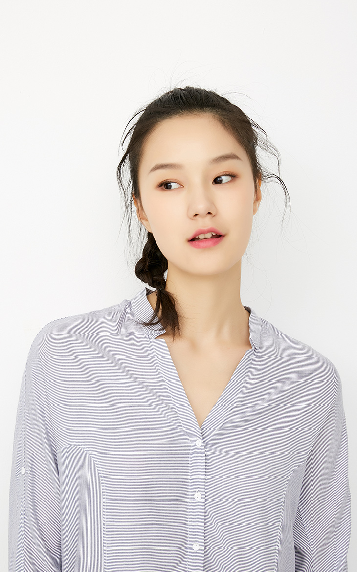 CHỈ mùa hè mới áo thun cổ chữ V rộng có thể điều chỉnh | 117331524 kiểu áo sơ mi đẹp