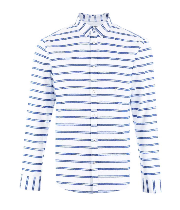 JackJones Jack Jones cotton dệt hoa áo sơ mi nam dài tay O | 217105509 áo sơ mi lụa nam