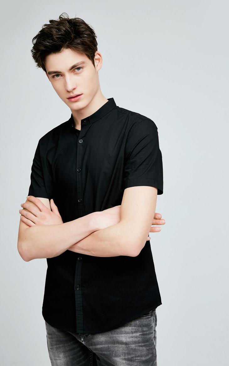[3 miễn phí 1] CHỌN Slade cotton khâu áo sơ mi ngắn tay thông thường C | 417204543 áo sơ mi trắng nam