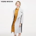 [3 miễn phí 1] Cổ áo Vero Moda nhấn màu thả vai áo len dài nữ | 317327561 áo bomber Trung bình và dài Coat