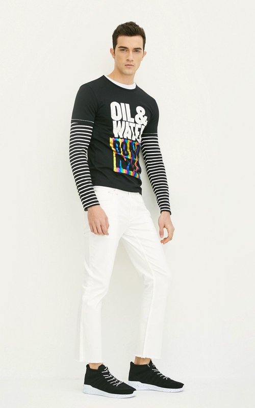 JackJones Jack Jones viền quần jeans cạp thấp S-217132579 thời trang nam