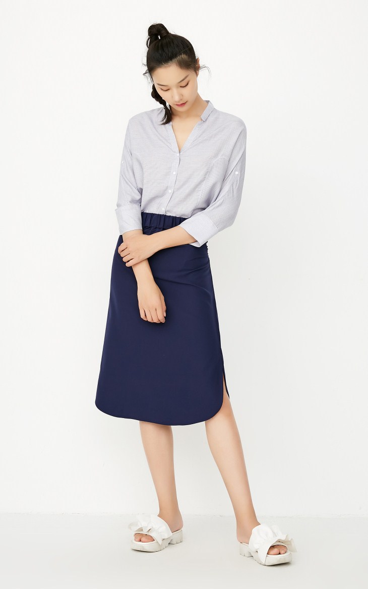 CHỈ mùa hè mới áo thun cổ chữ V rộng có thể điều chỉnh | 117331524 kiểu áo sơ mi đẹp