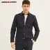 JackJones Jack Jones cotton cổ áo sơ mi nam dài tay E | 217105538 áo sơ mi cổ tàu nam Áo