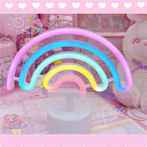 Original Accommodation Rainbow Tabletop Dream Little Nightlight Neon Girls Heart Gift Party Dress A Rainbow Creative Light