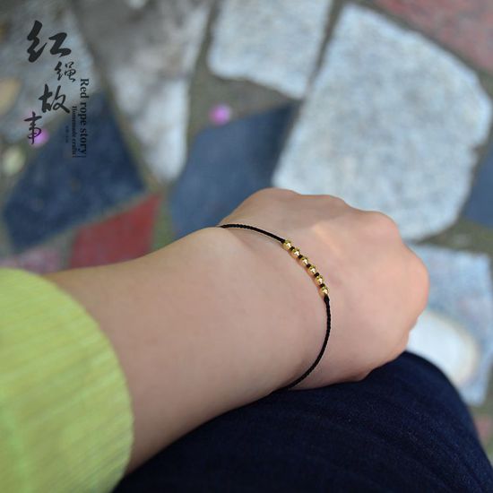 2019 mới gợi cảm chuyển nhượng 14K đính hạt bằng tay năm nay dây đỏ vòng chân nữ chân dây nam - Vòng chân vòng đeo chân nữ
