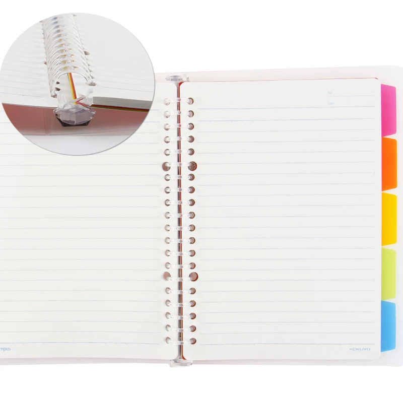 Japanese light and thin notebook, capacious laptop for students, tear-off sheet