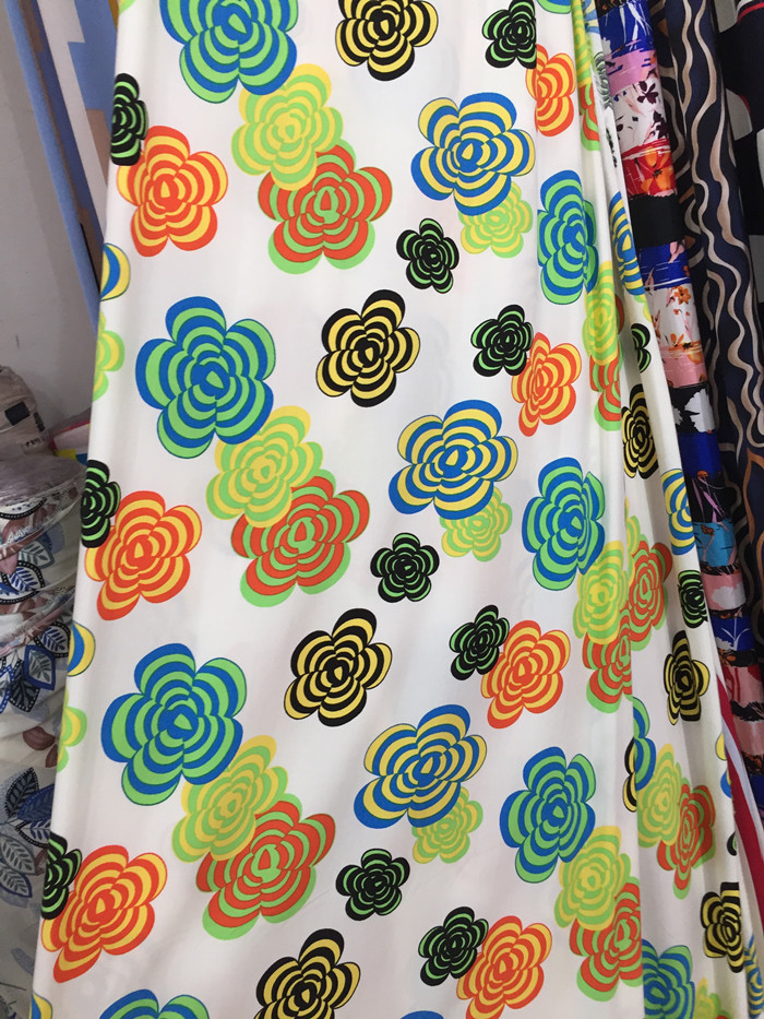 Vải cotton cotton cao cấp twill lụa cotton kỹ thuật số in lụa tơ tằm cotton nhân tạo vải sườn xám vải dày phần - Vải vải tự làm cotton vải
