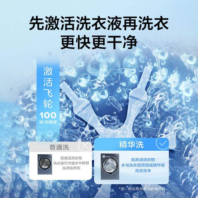 Haier XQG100-BD14386TLU1+HGY100-F386U1 direct drive heat pump set 10KG essence wash