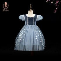 Frozen Aisha Princess Dress Girls Summer New Aisha Little Girl Birthday Dress Childrens Dress