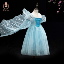 Childrens clothing girls Aisha Princess Dress Ice and Snow Girls Cheng Rong Tsam Skirt Childrens Dress Aisha Skirt Summer