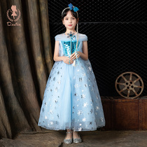 Princess Aisha dress woman Frozen girl Aisha dress birthday foreign dress children little girl skirt