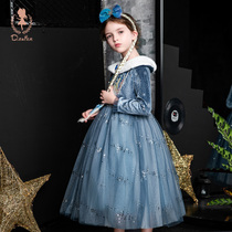 Childrens Wear Girl Aisha Princess Dress Autumn 2021 New Frozen Childrens Dress Tone Dress