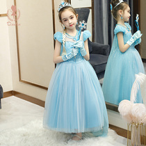 Girls Frozen Aisha Princess Dress Aisha Little Girl Children Dress Dress Aisha Skirt New summer
