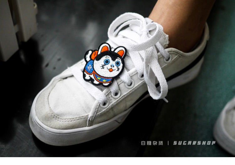 Nhật Bản may mắn dễ thương và túi gió trang trí phụ kiện pin trâm / đường trắng trâm cài áo cao cấp