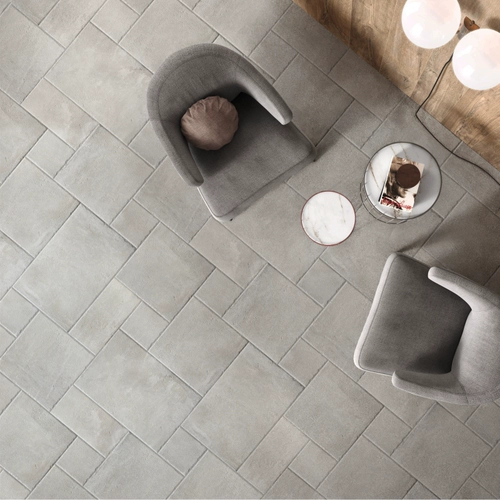 Французский стиль коллаж с высоким дизайном гостиной.