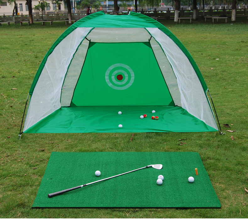 POLO Golf Trong Nhà Thực Hành Net Golf Fighting Lồng Đu Huấn Luyện Viên với Mat Set 	bộ gậy đánh golf giá rẻ	