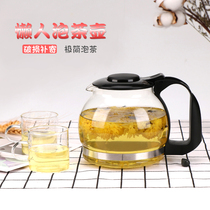 Glass Teapot High Temperature Resistant Thickened Filter Flower Teapot Single Pot Fruit Tea Water Separation Home Sloth Teapot
