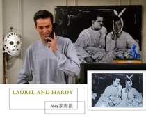 I painted hanging paintings on the surrounding wall of Friends of the American drama crazy friends of the old friends of the same Joeys Monicas poster