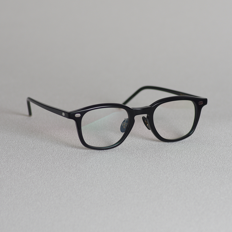 Japanese Style Youthful Light Luxury Mother-Of-Pearl Nose Pads Thick-Rimmed Small Black Frame Square High Myopia Glasses Frame for Small-Faced Men Japanese Style Youthful Light Luxury Mother-Of-Pearl Nose Pads Thick-Rimmed Small Black Frame Square High Myopia Glasses Frame for Small-Faced Men