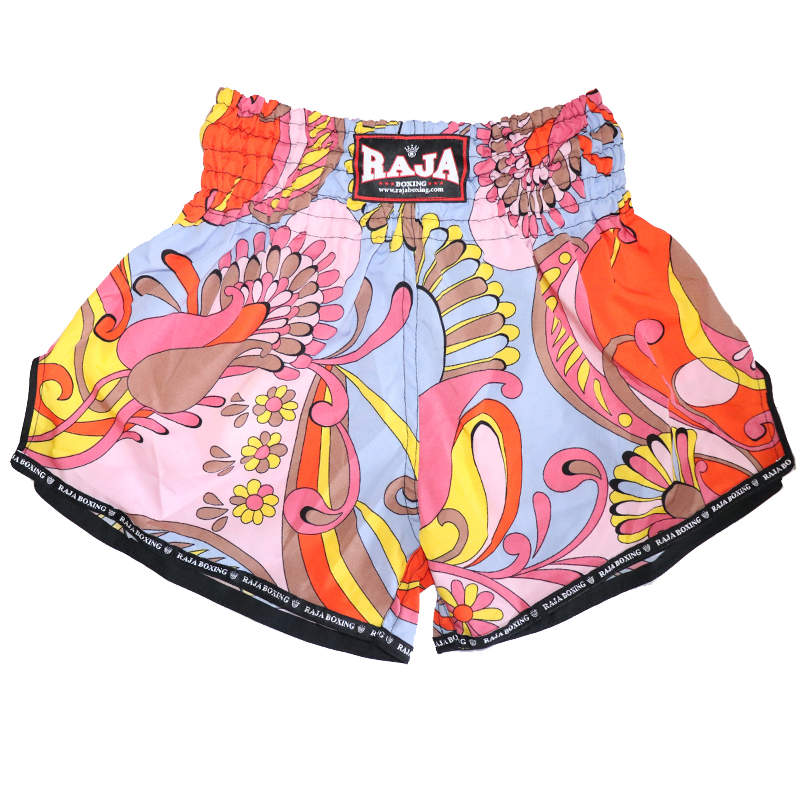 RAJA Thai boxing shorts M code 100 catty to 120 catty pant with Thai punches and pangels with cartoon shorts Colorful Boxing Pants