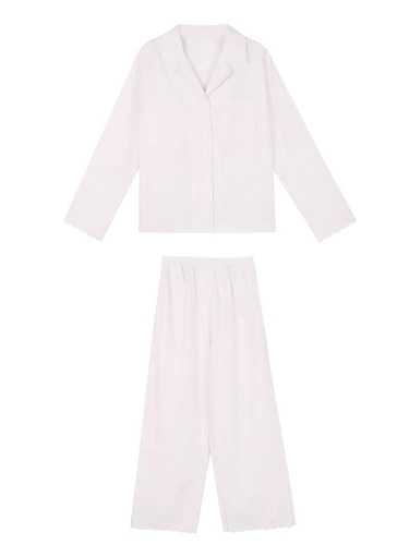 Хлопковая осенняя пижама, лонгслив, штаны для отдыха, дизайнерский комплект, тренд сезона