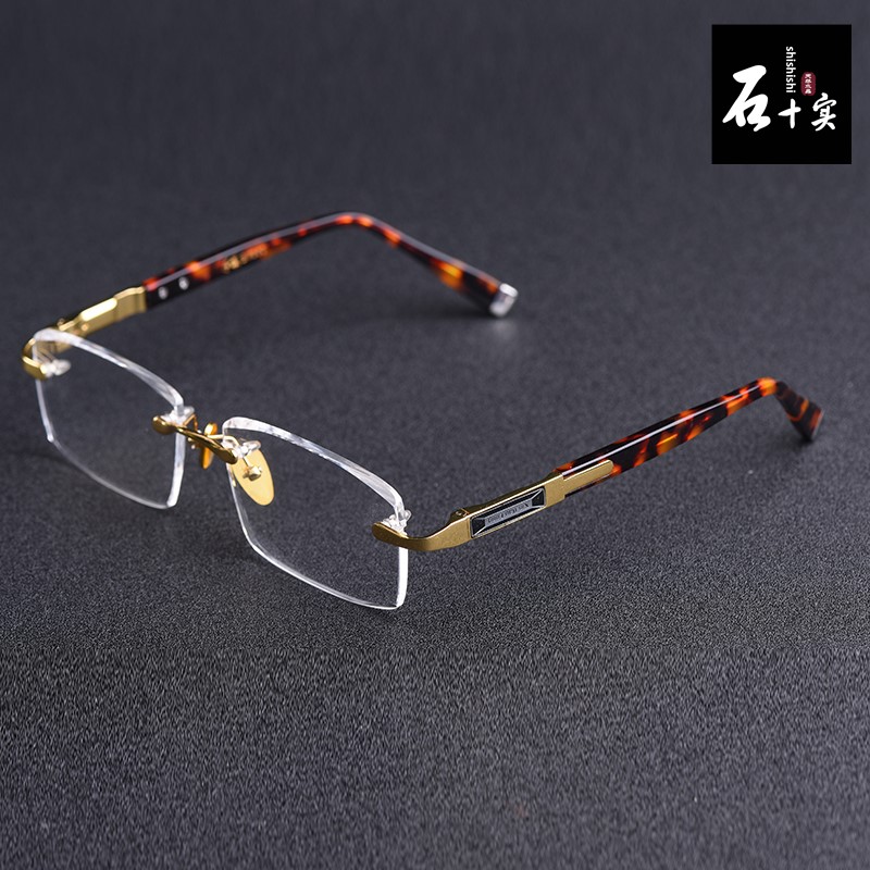 Crystal glasses men and women Pure Natural Stone Mirror Care for older reading upscale cryolite glasses